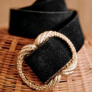 *SOLD* Sézane NWOT Black Artemis Belt sz80